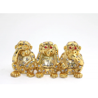 Swaroski Taşlı 3'lü Maymun Seti Alk1961