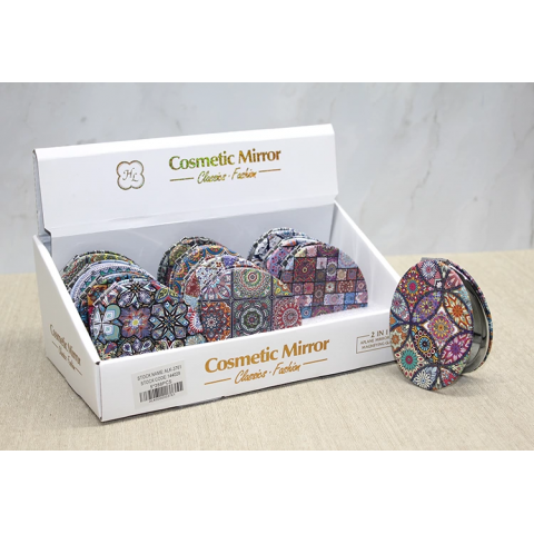 Taşlı El Aynası Oval İnce Alk3761