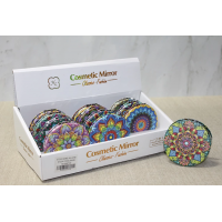 Taşlı El Aynası Yuvarlak İnce Alk3756