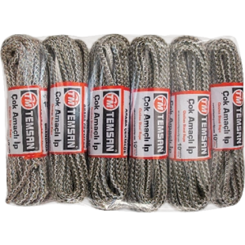 Temsan 10 Mt Çok Amaçlı İp 12'li
