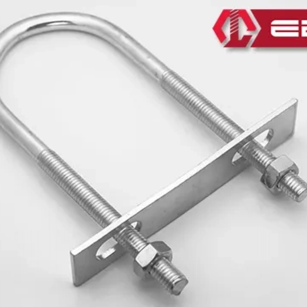 U Civata, Karşılık Demiri + Somunlu - M8x35 - 2 Set