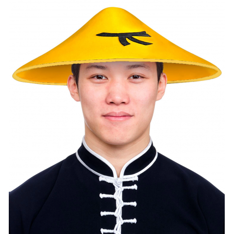 Uzak Doğu Asyalı Çin Japon Şapkası Sarı Renk