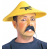 Uzak Doğu Asyalı Çin Japon Şapkası Sarı Renk