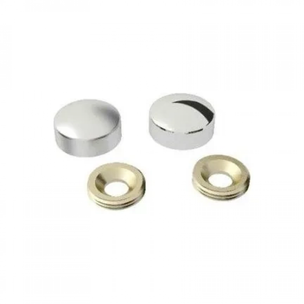 Vida Kapama Kapağı 30 Mm, Krom - 2 Adet