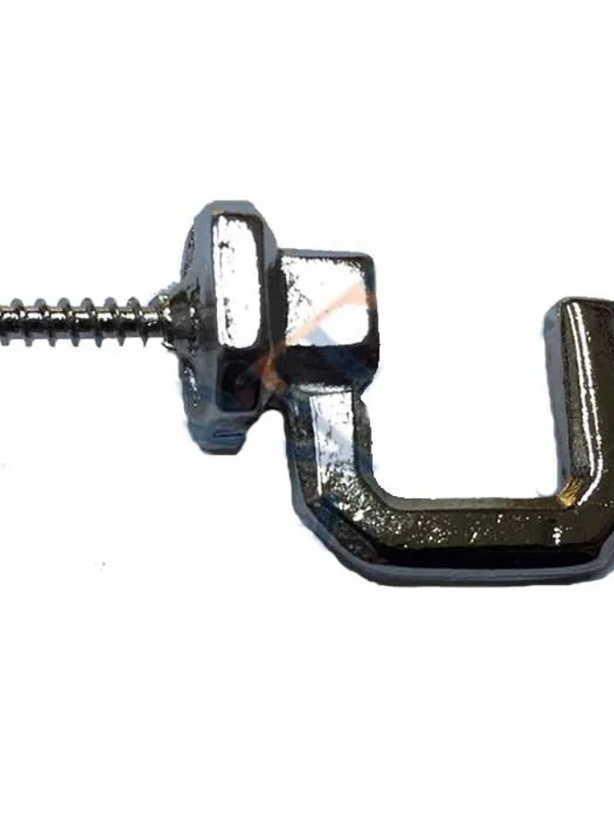 Vidalı Kanca, Askı Büyük - 15x23mm, Nikel - 1 Adet