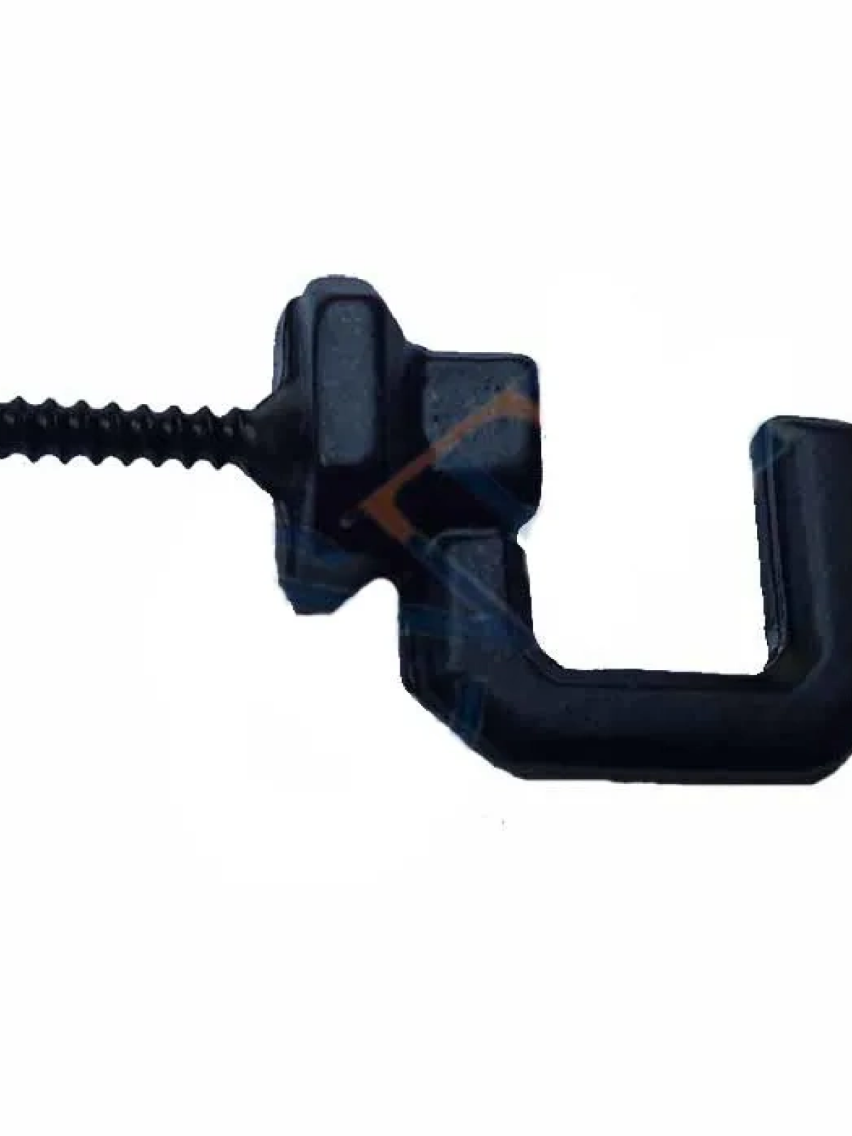 Vidalı Kanca, Askı Büyük - 15x23mm, Siyah - 1 Adet