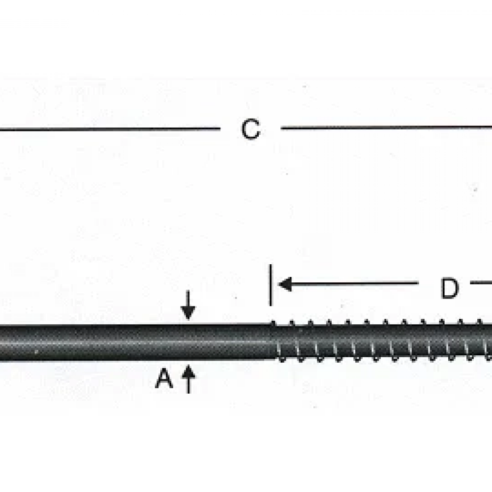 Vidalı Korniş Çivi No:4 - 3,5x40 - 100 Adet