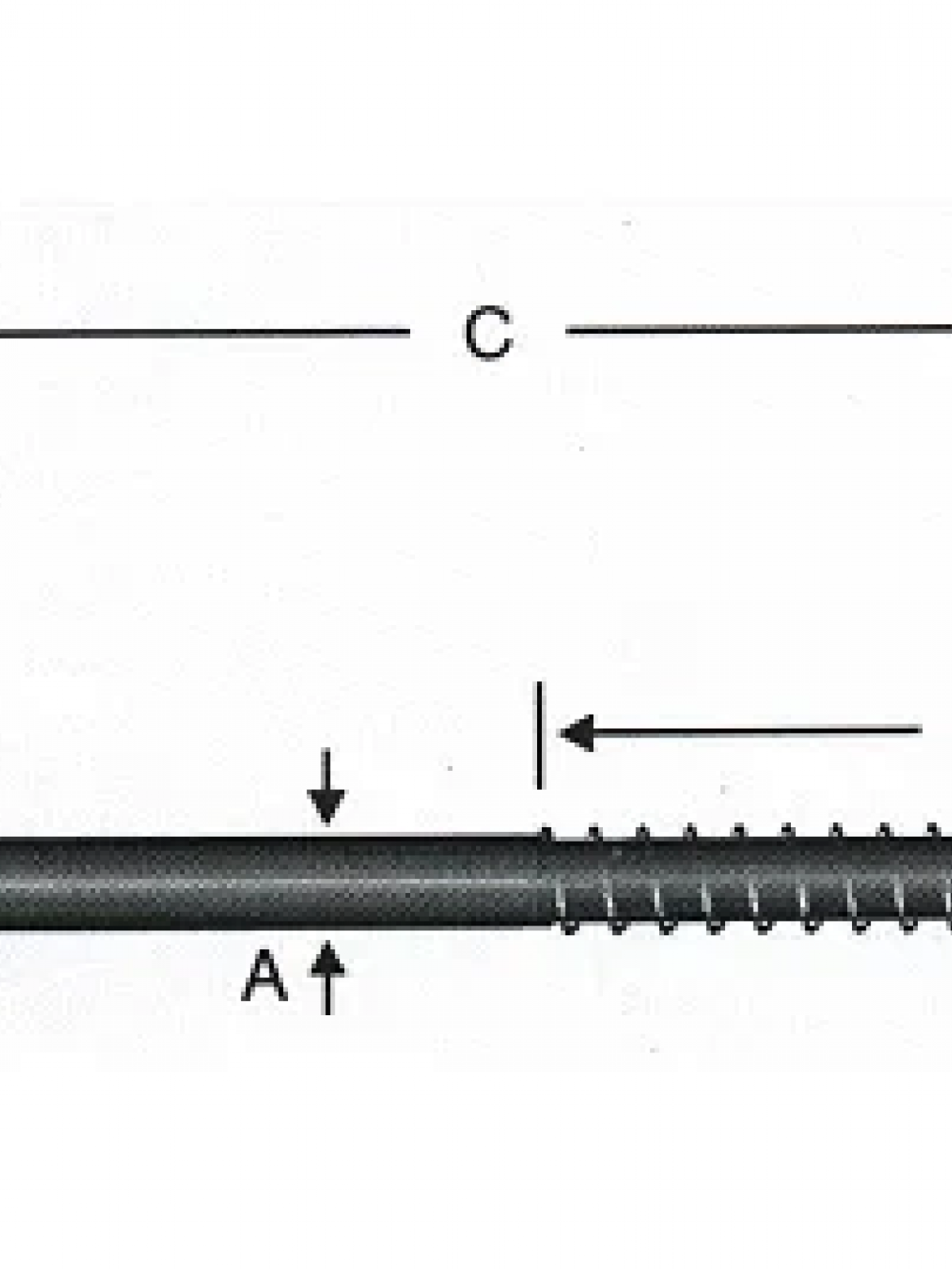 Vidalı Korniş Çivi No:8 - 4x80 - 100 Adet