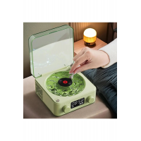 Waves Nostalji Plak Görünümlü Bluetooth Hoparlör 3d Ses Dalgası Retro Müzik Plak Yeşil