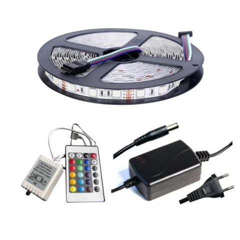 Winboss 5mt Rgb Şerit Led Slikonlu Adaptör Uzaktan Kumanda Tak Çalıştır Winboss 5mt Rgb Şerit Led Slikonlu Adaptör Uzaktan Kumanda Tak Çalıştır