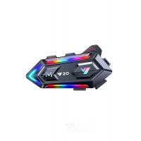 Y20 Motor Kurye Kask Kulaklık Rgb Modlu Bluetooth Motosiklet Kulaklık 5.3 Bluetooth Interkom