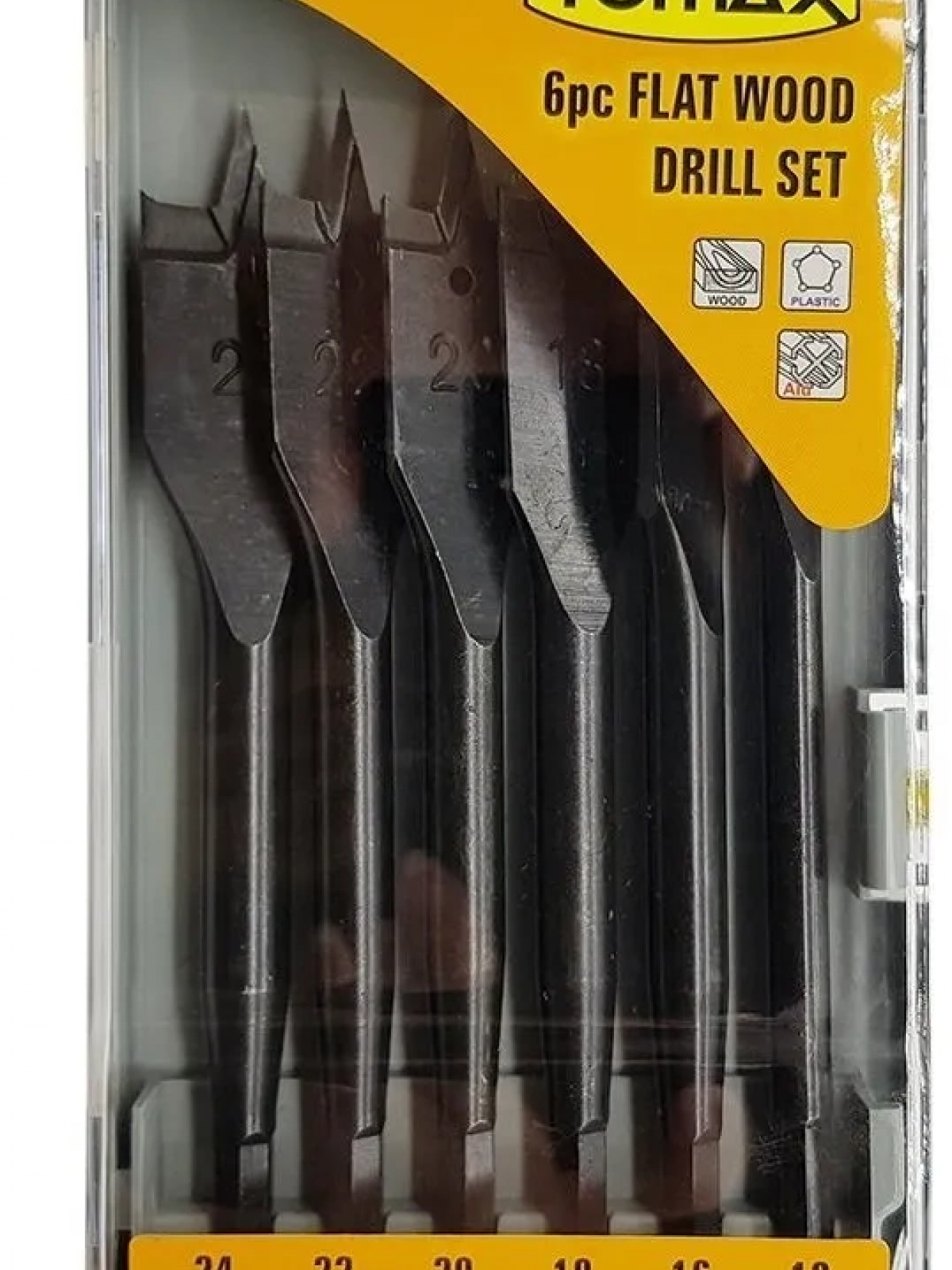 Yaprak Ahşap Matkap Ucu Takımı 12-24 Mm - 6 Parçalı