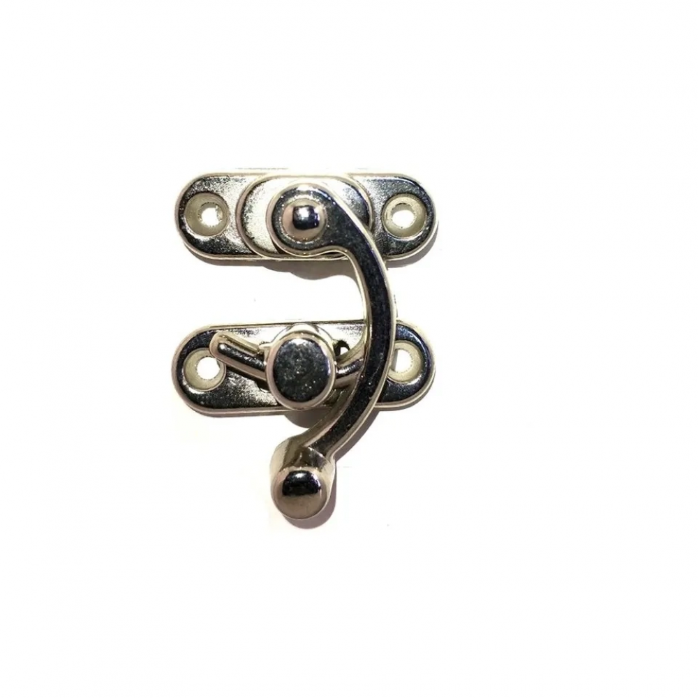 Yay Gözü, Ahşap Kutu Klipsi - Küçük 28x33 Mm, Nikel 1 Adet