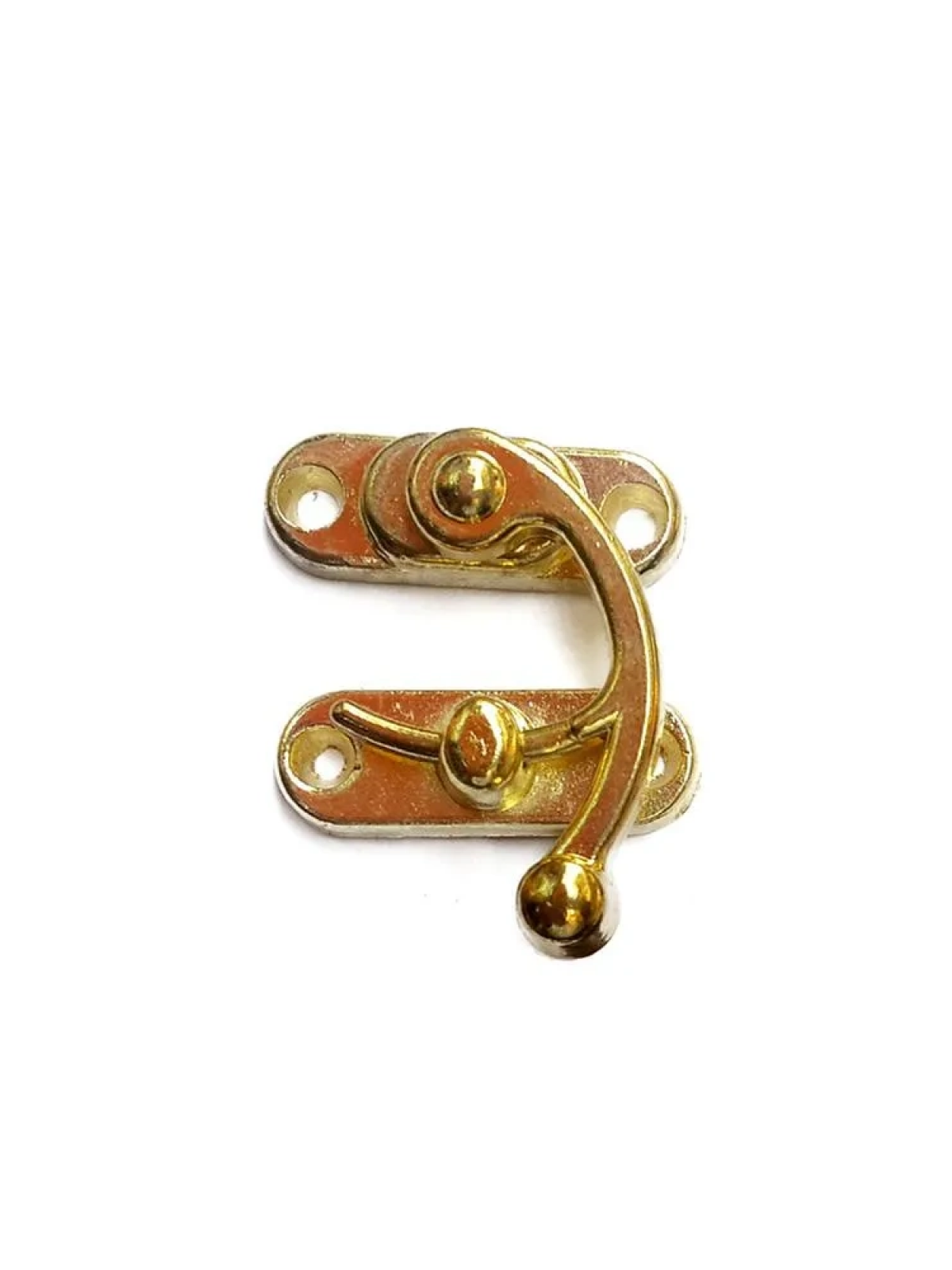 Yay Gözü, Ahşap Kutu Klipsi - Minik 20x24 Mm, Sarı, 1 Adet