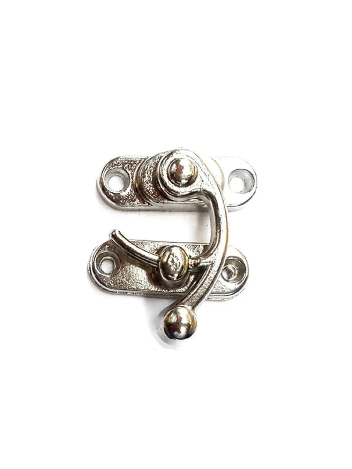 Yay Gözü, Tavla, Ahşap Kutu Klipsi - Minik 20x24 Mm, Nikel, 1 Adet