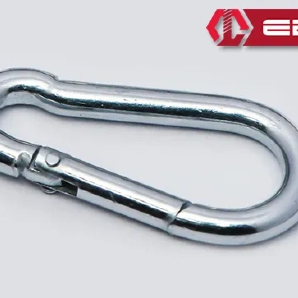 Yaylı Karabina, Çengel, Kanca 6mm - 50 Adet