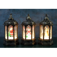 Yılbaşı Temalı Işıklı Kar Küresi Alk3219