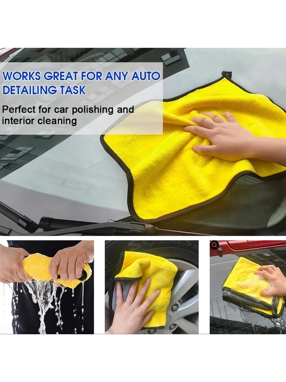 Yünlü Hassas Araba Yıkama Ve Temizlik Bezi