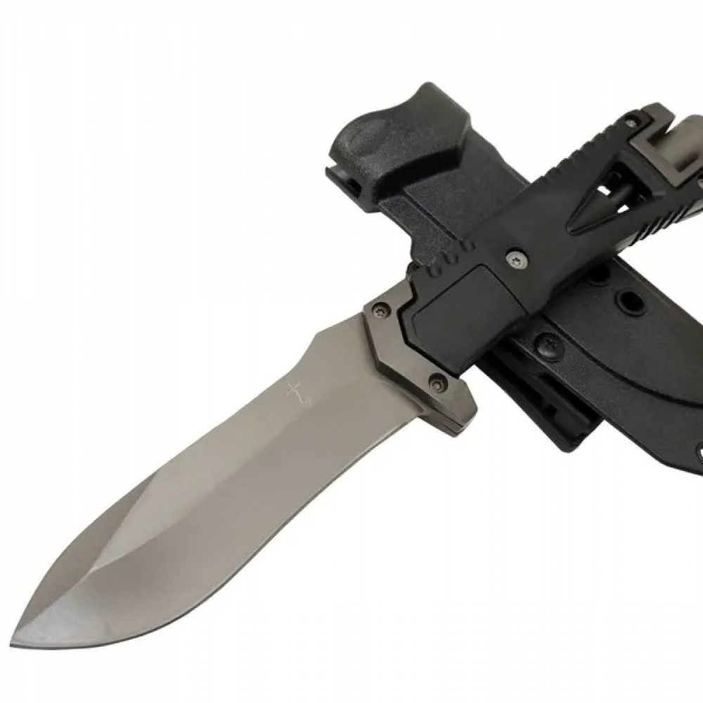 Zero Error Tactical 7 40 Siyah Outdoor Bıçak 27cm - Siyah Sap, Magnezyum Çubuklu, Kılıflı