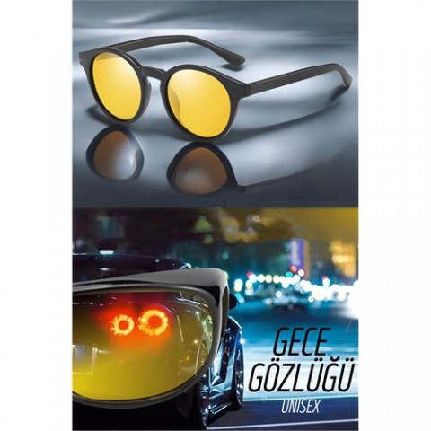 Parlama Önleyici Gece Sürüş Görüş Gözlüğü Sis Far Işık Önleyici Anti-Fog Gözlük