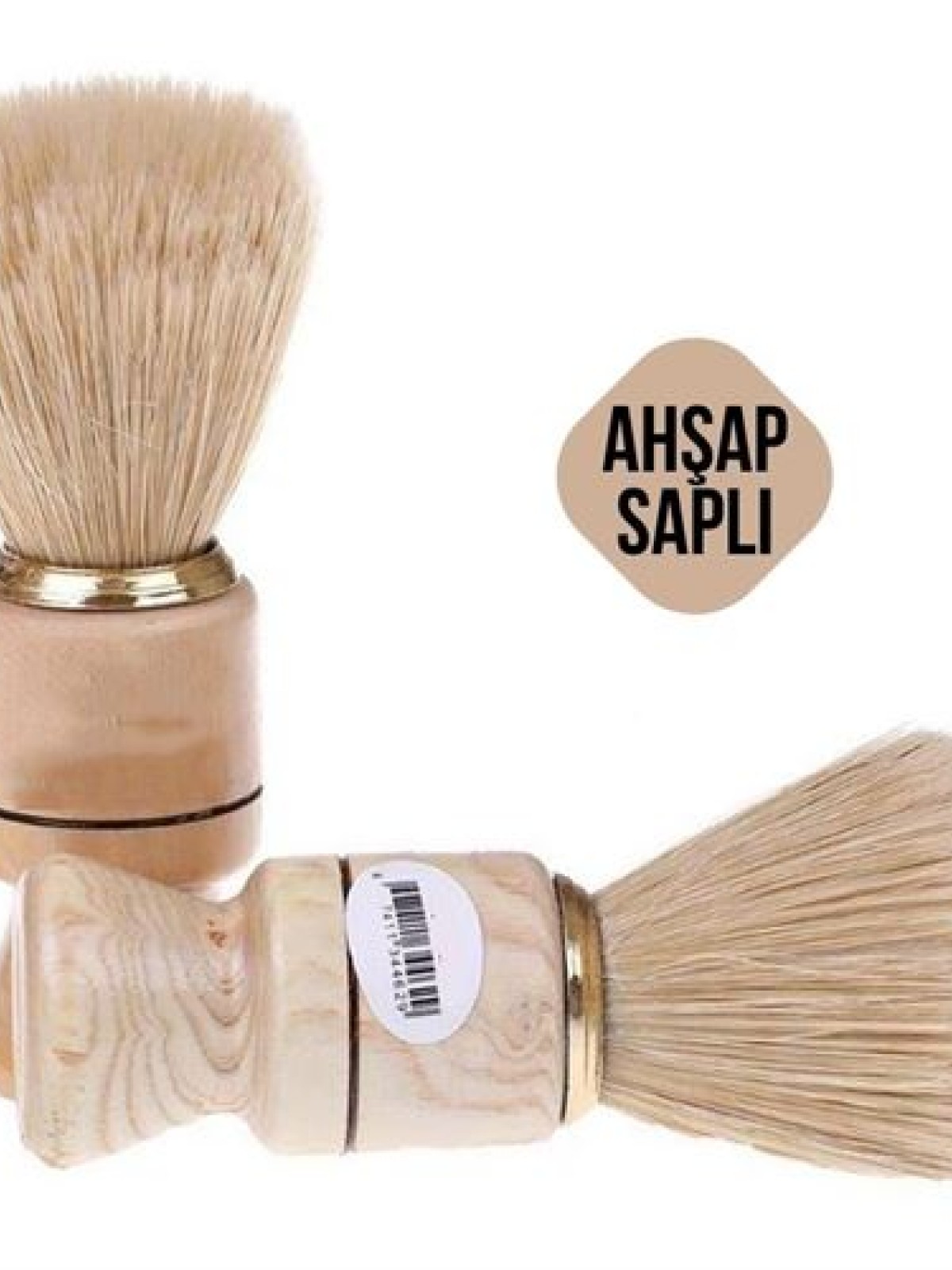 Faux Ahşap Saplı Tıraş Fırçası