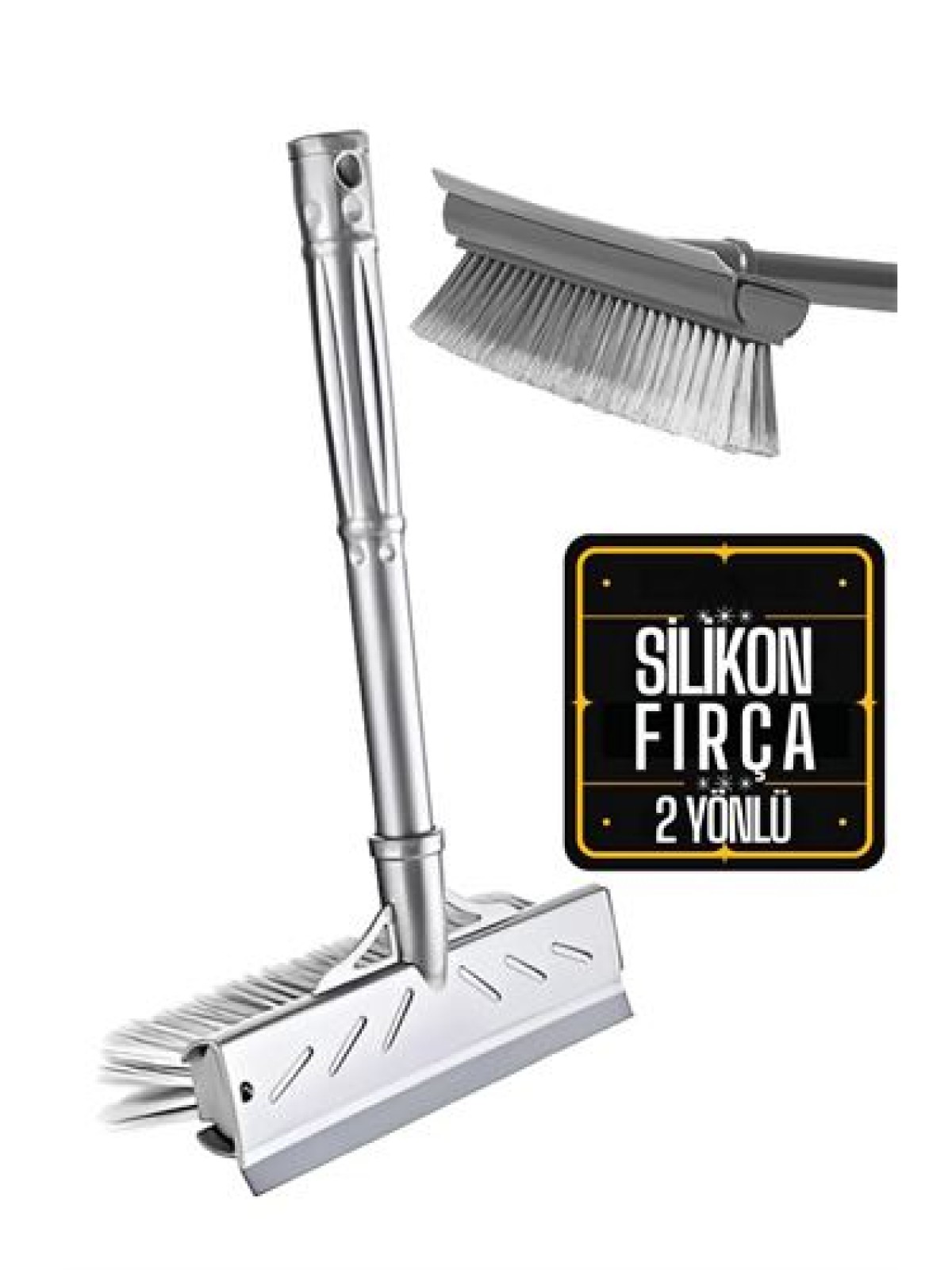 Twin Fırçalı ve Silikon Uçlu Cam Sil Çekçek