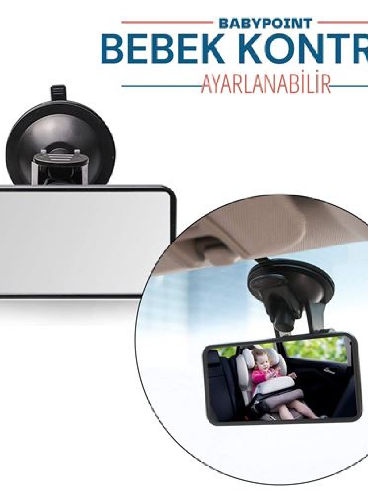 BabyPoint Ayarlanabilir Bebek Kontrol Aynası
