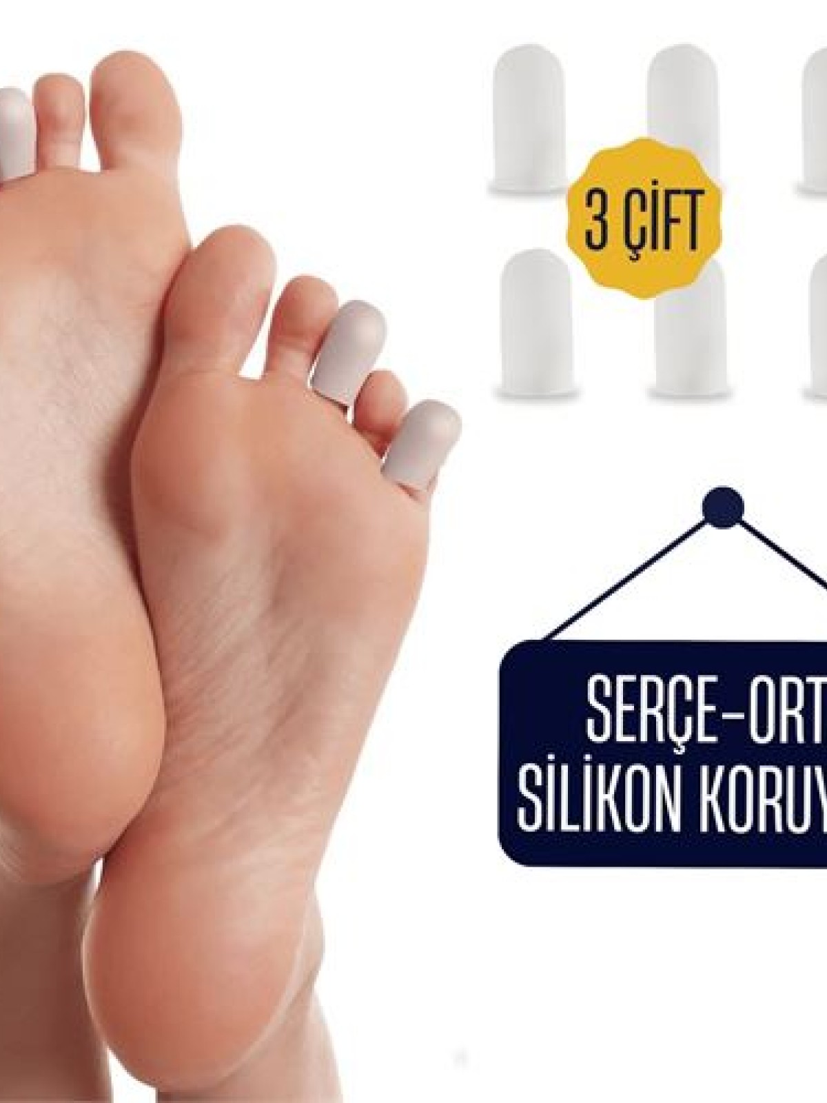 6 ADET Serçe Parmak İçin Silikon Koruyucu