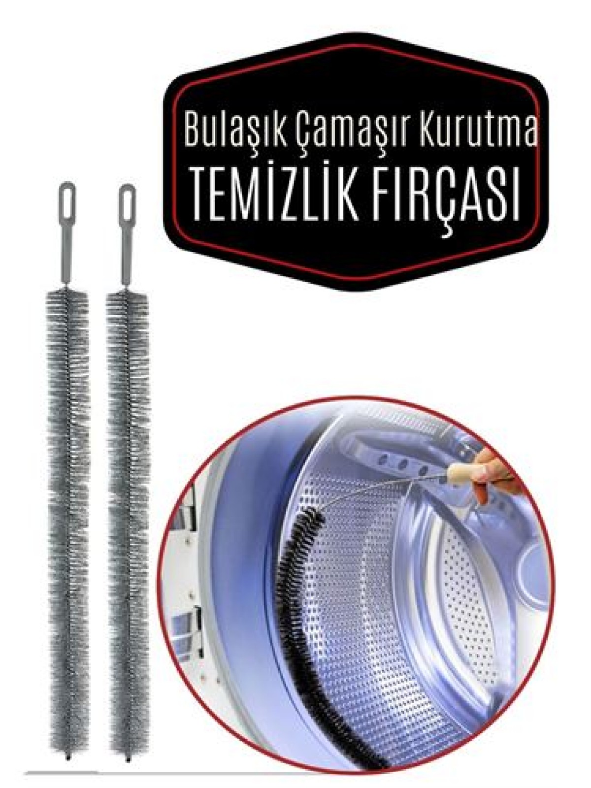 Bulaşık Çamaşır Kurutma Makine Temizleme Fırçası 2 Adet