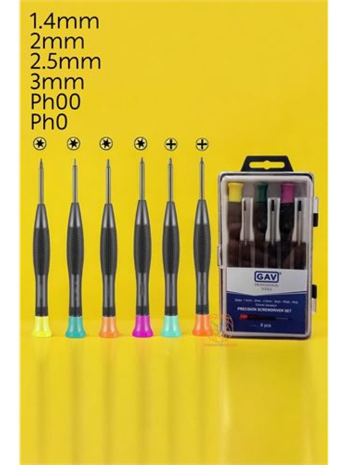 Saat Telefon Tamir Tork Tornavida Seti 6'lı