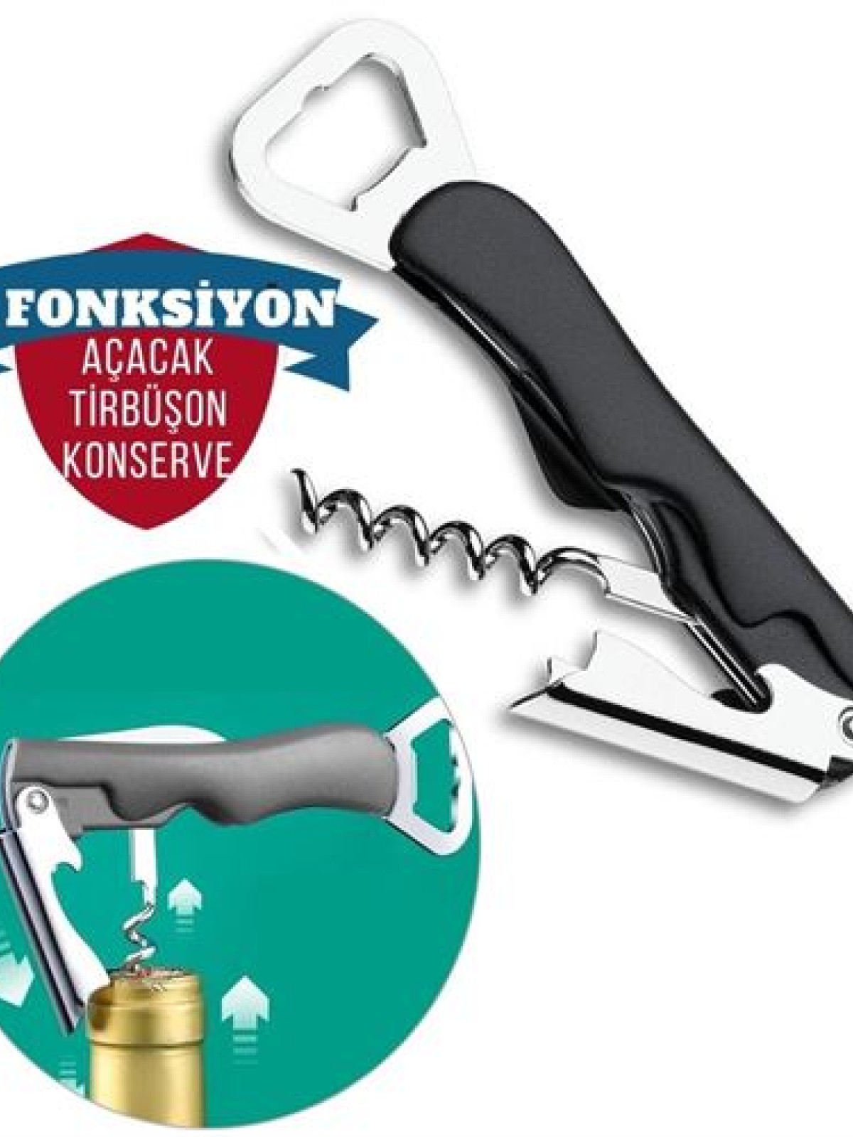 Açacak Tirbüşon Seti 3 Fonksiyon Trevor Deisgn