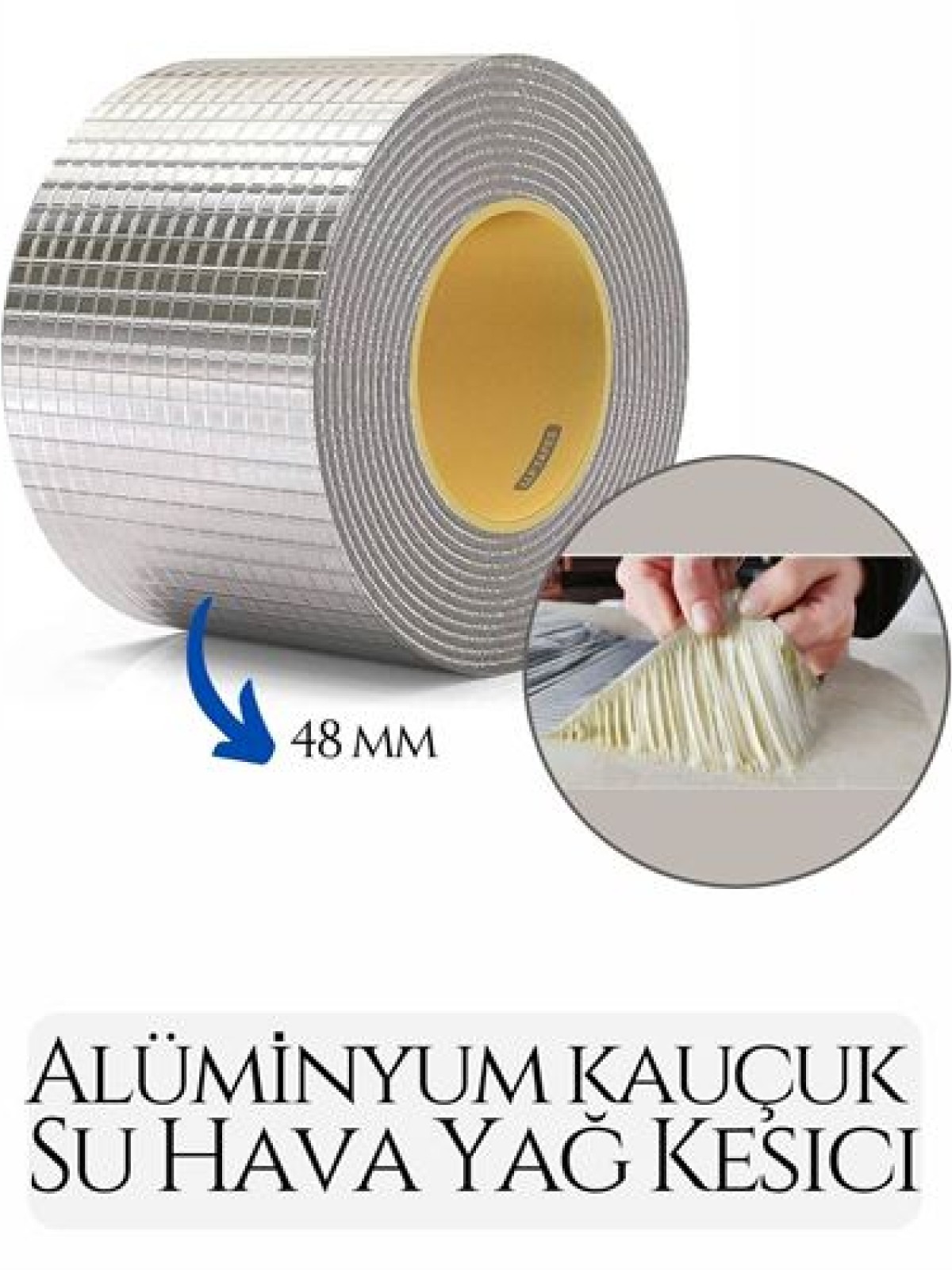 48 mm Su Hava Yağ Kesici İzolasyon Bandı 2 Metre