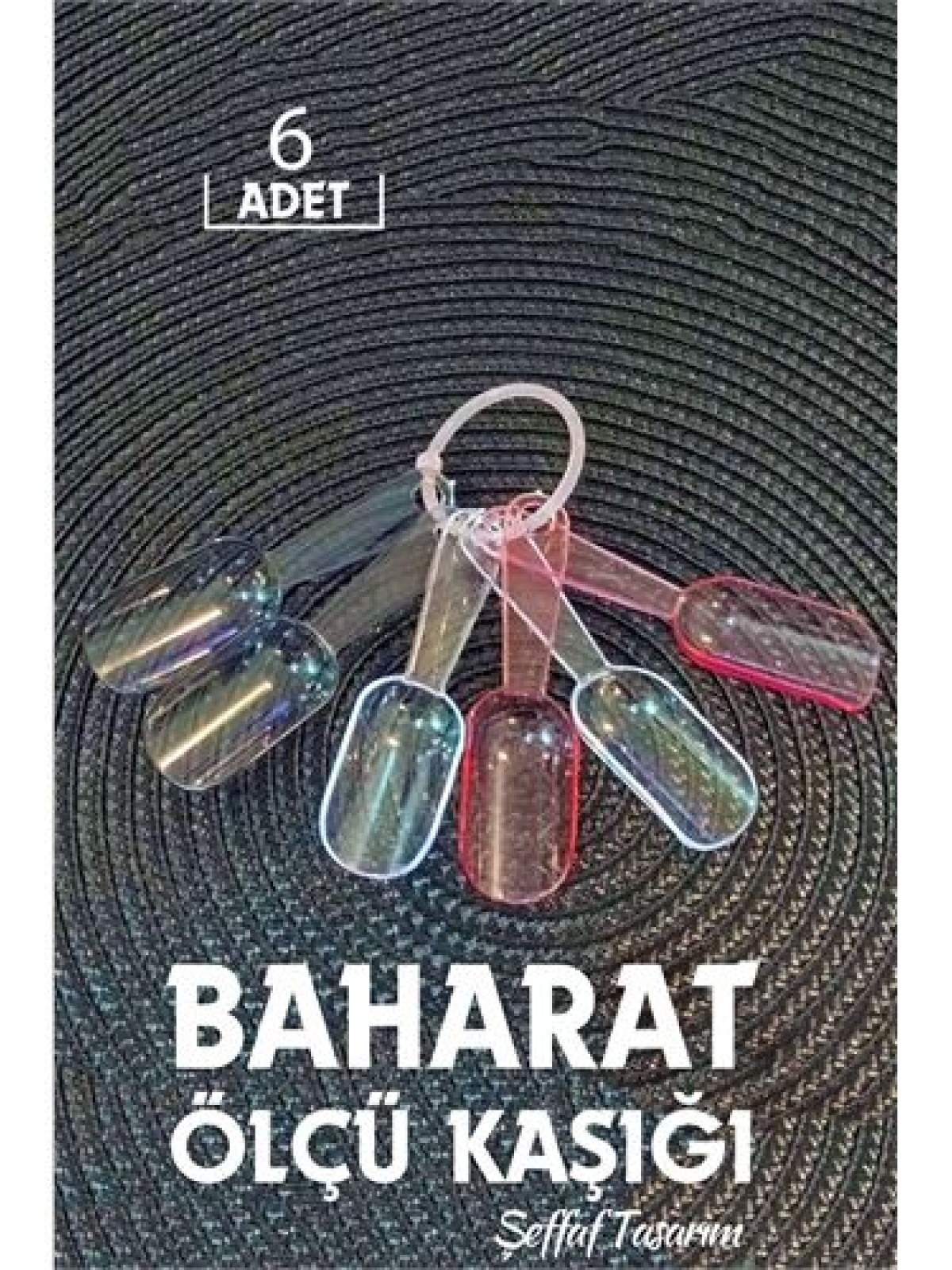 6 lı Şeffaf Baharat Kaşığı Camino Design