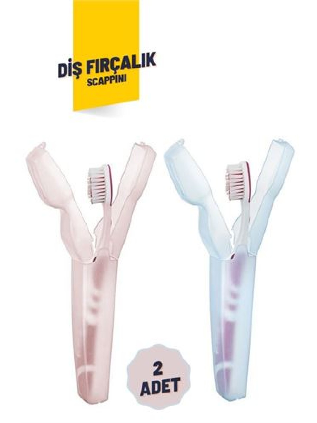 2'li Kapaklı Diş Fırçası Kutusu Kapaklı Diş Fırçalık – Hijyenik ve Şık Banyo Düzeni