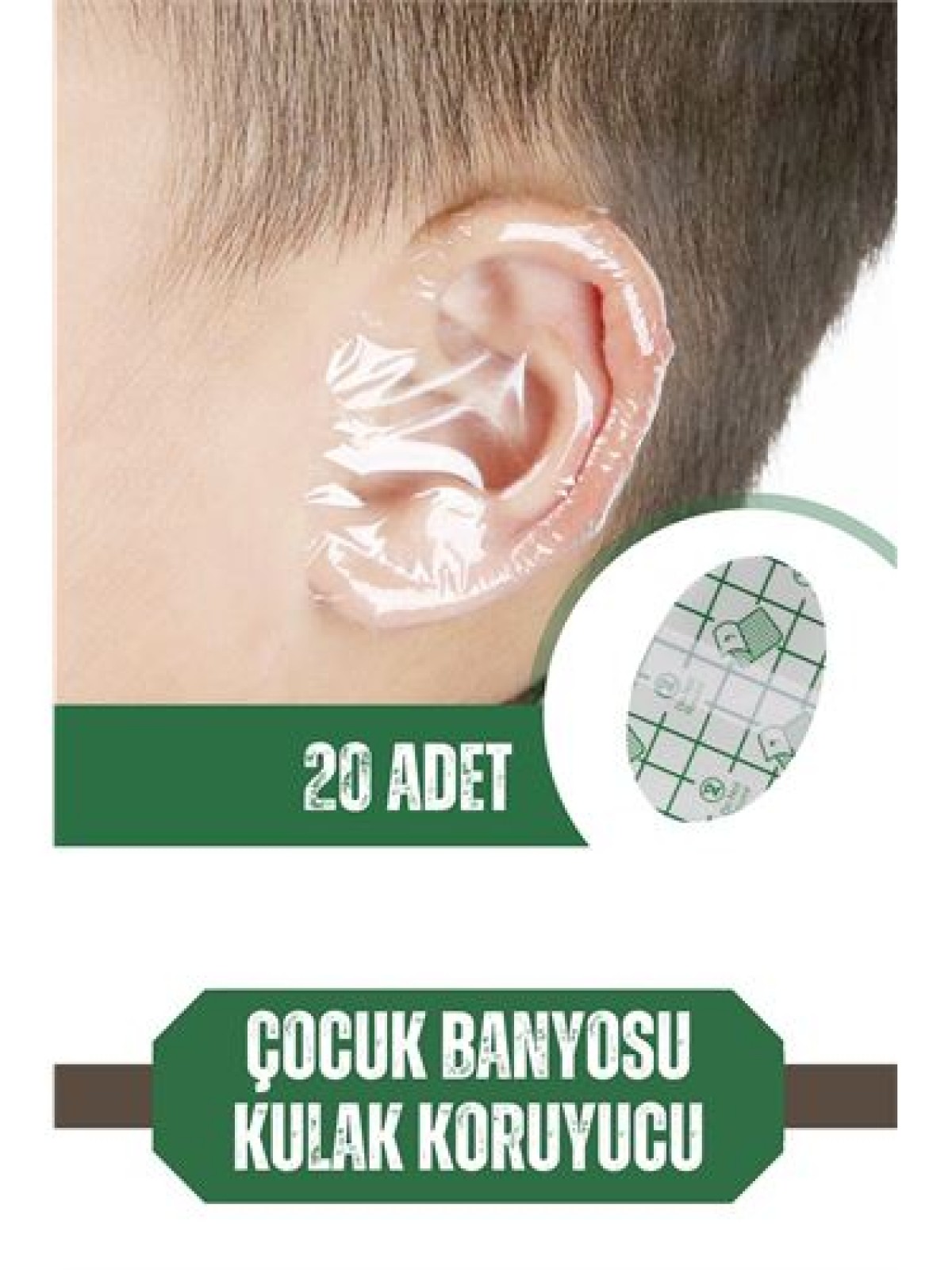 Çocuk Banyo Kulak Koruyucu Su Geçirmez 20 Adet