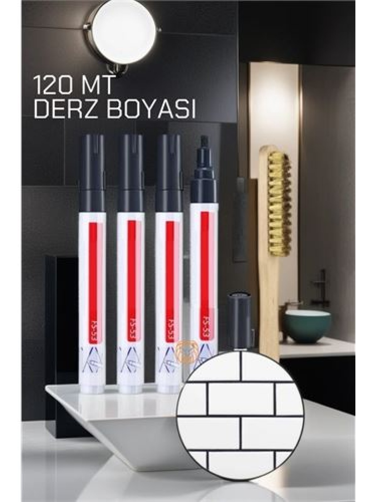 SİYAH Derz Boyası 120 Metre