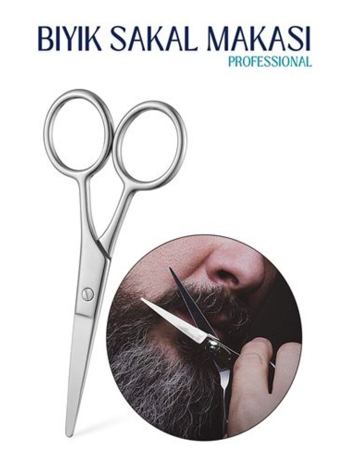 Bıyık Sakal Düzeltme Makası 12 cm Biagio Bianchi Design