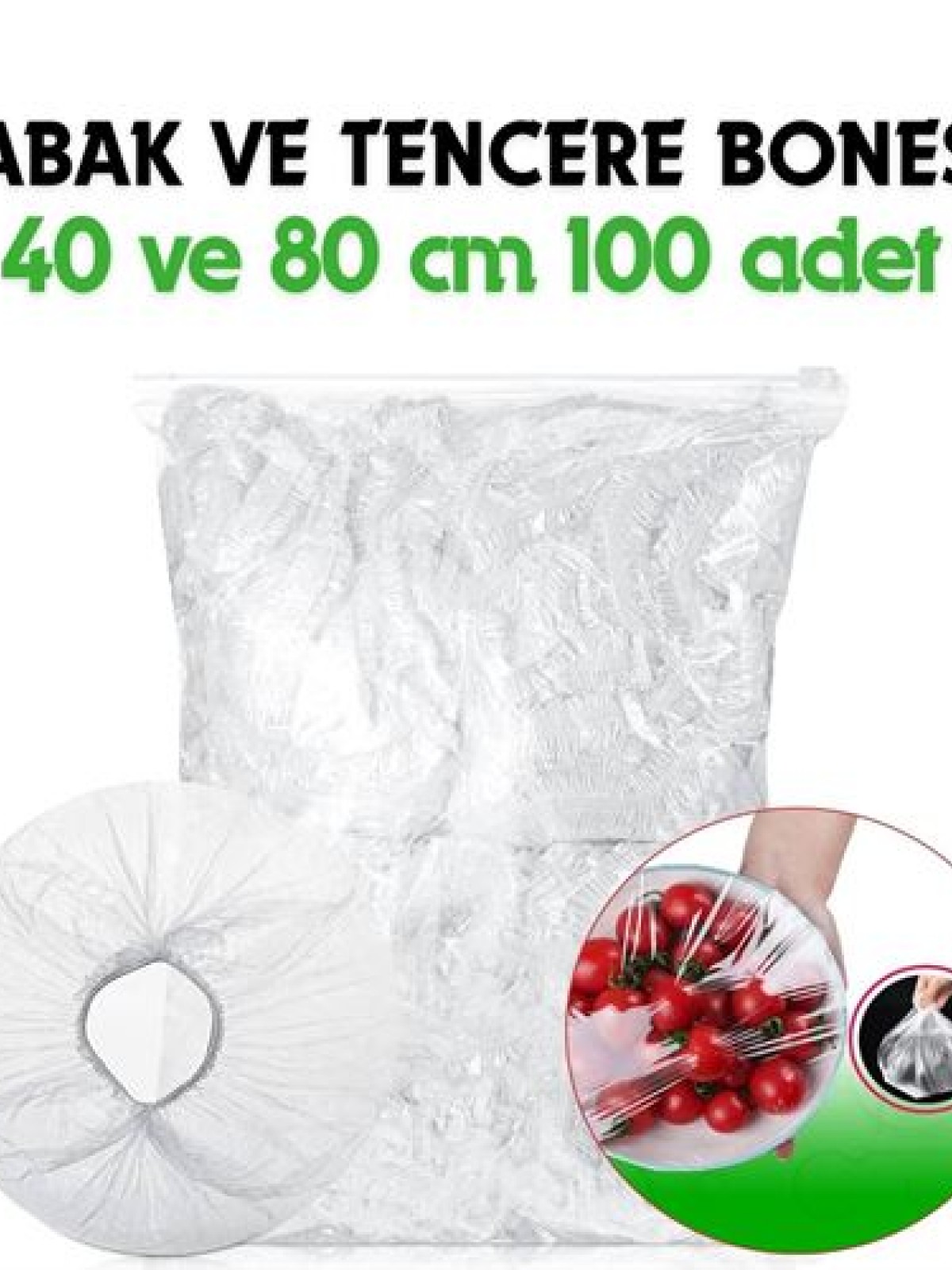 Tabak ve Tencere Bone Seti 2 Boyutlu 100 ADET