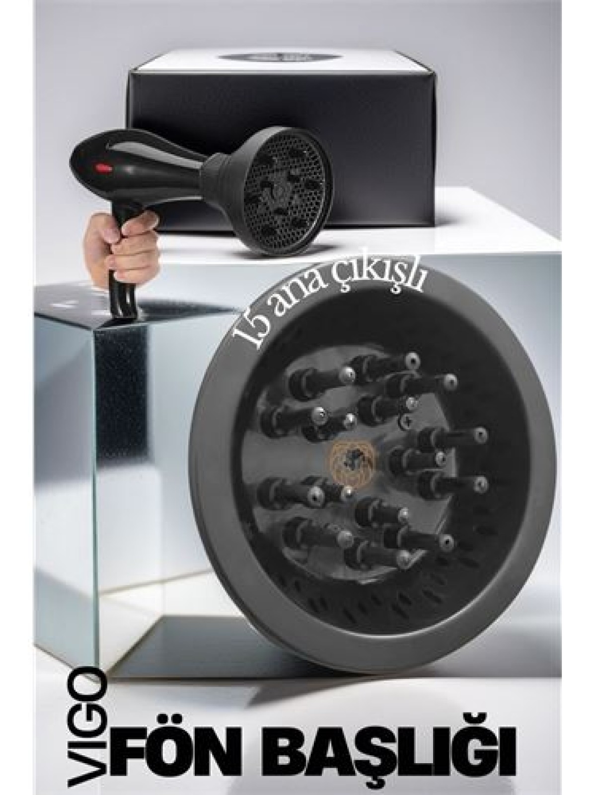 Profesyonel Fön Için Difüzör Vigo Başlık 719410