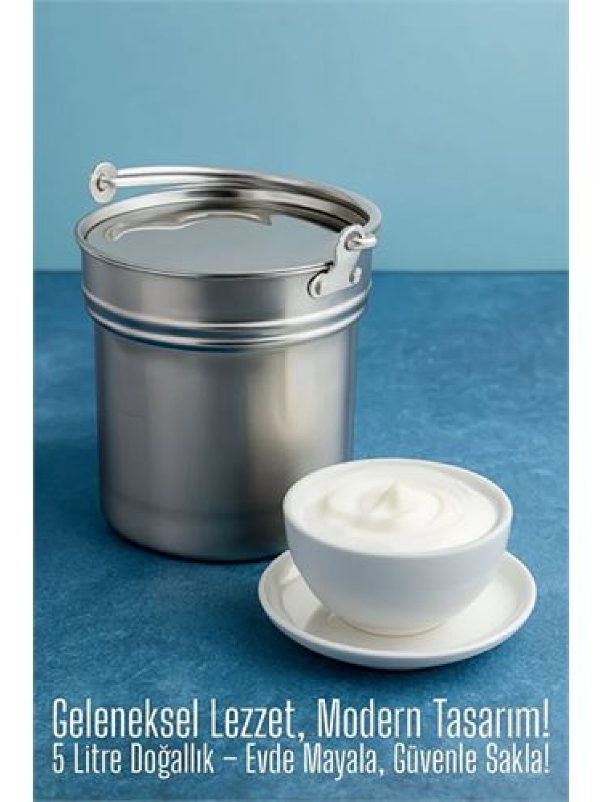 Yoğurt Bakracı 5 Lt Paslanmaz Çelik
