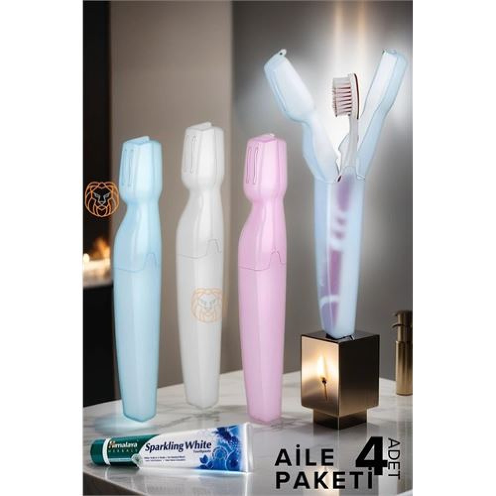 Kapaklı Diş Fırça Kutusu 4 ADET Scappini Design Kapaklı Diş Fırça Kutusu 4 ADET Scappini Design