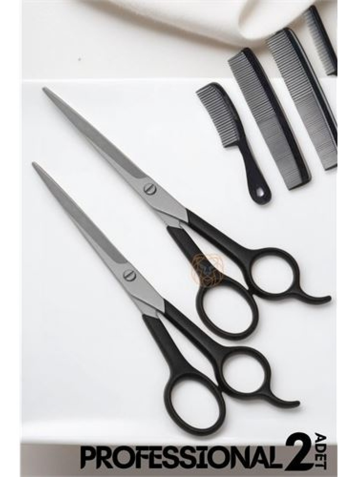 Berber Makası 2 ADET Profesyonel 6.5 inç Çelik