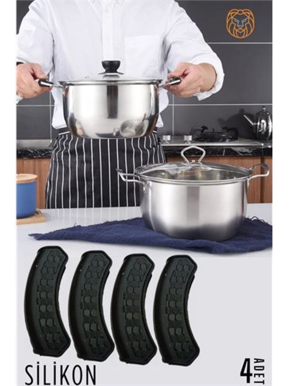 Tencere Tutucu Silikon 4 ADET