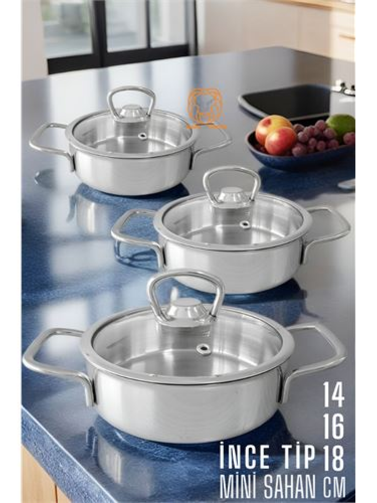 Sahan Tencere Mini Midi Maxi 3 lü SET