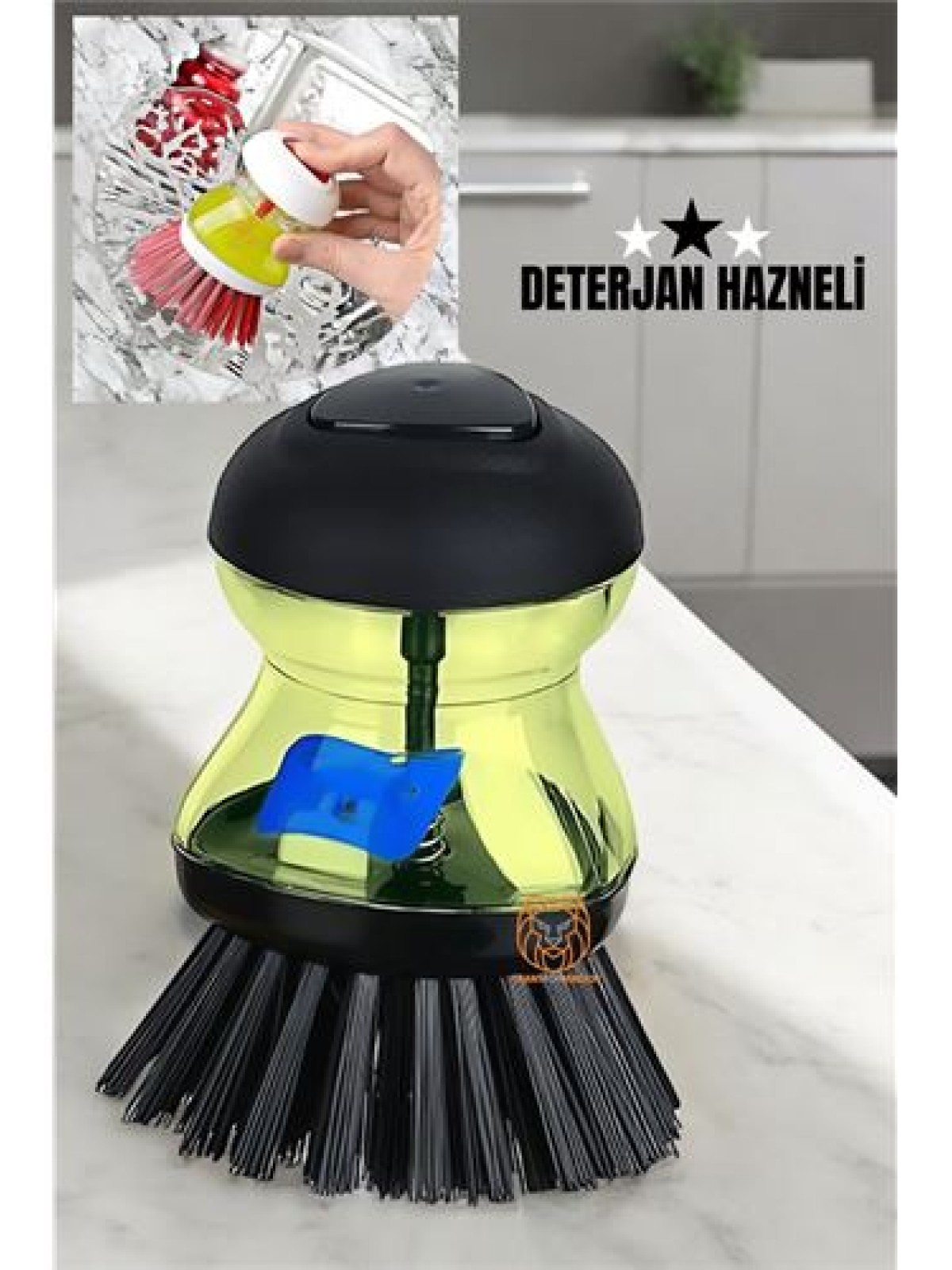 Bulaşık Fırçası Deterjan Hazneli