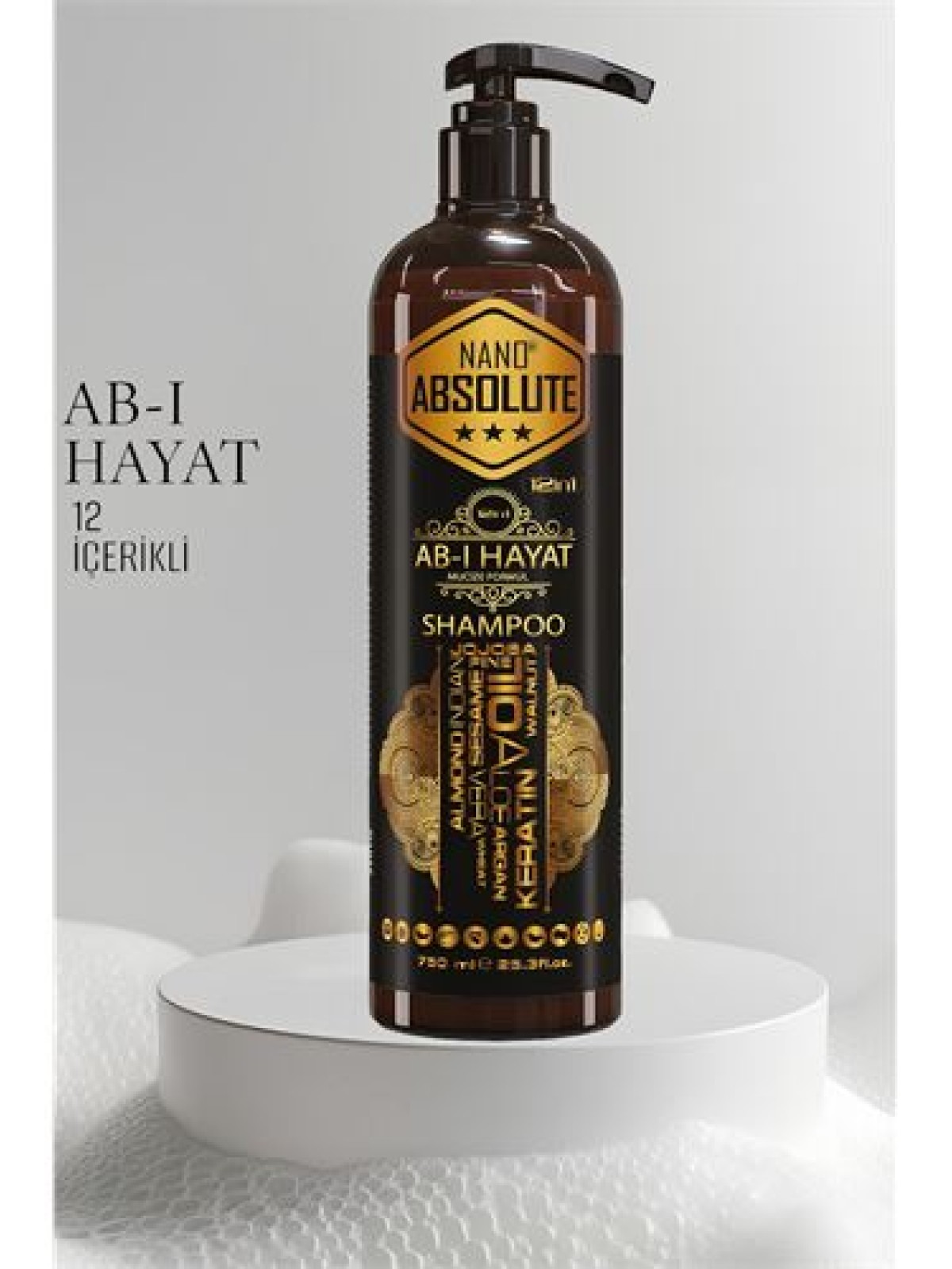 Ab-ı Hayat Nano Saç Şampuanı 12 İçerikli Absolute Professional