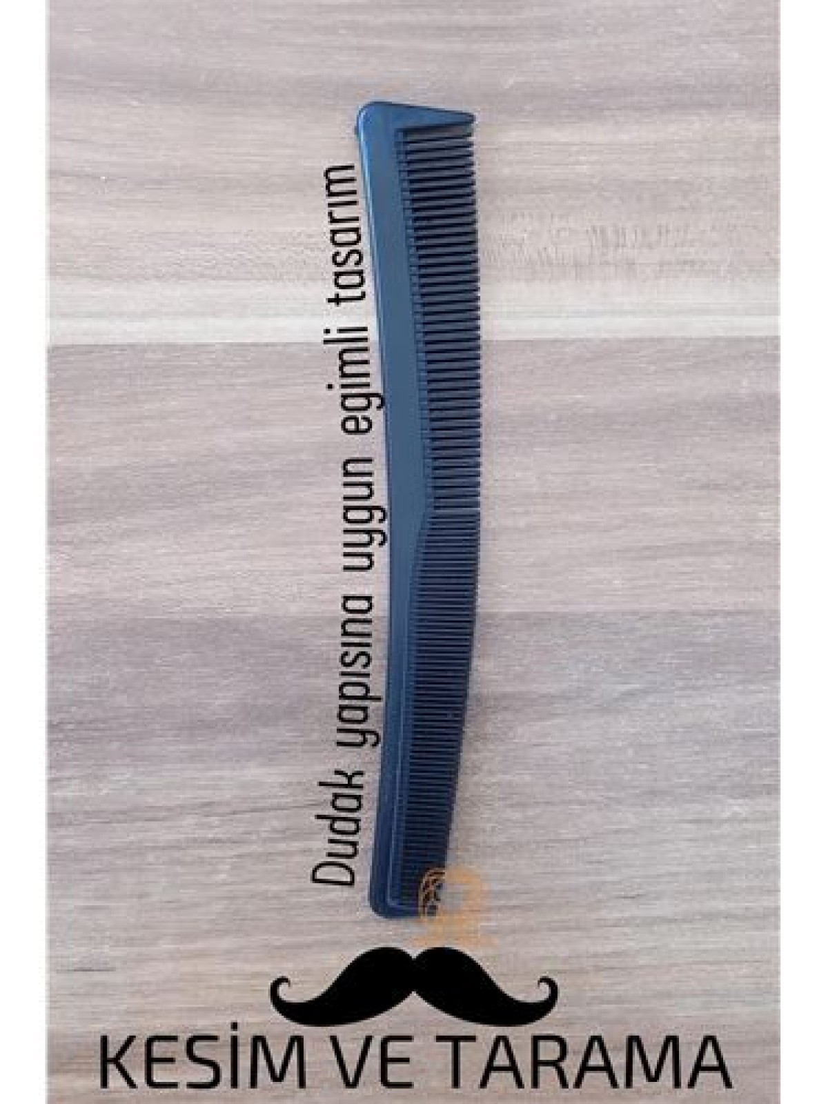 Bıyık Kesim ve Tarama Tarağı Eğimli Bıyık Tarağı