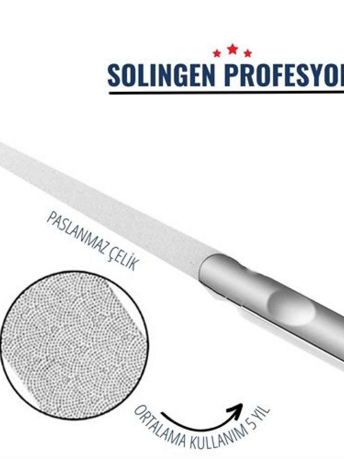 Tırnak Törpüsü Paslanmaz Çelik Solingen Profesyonel