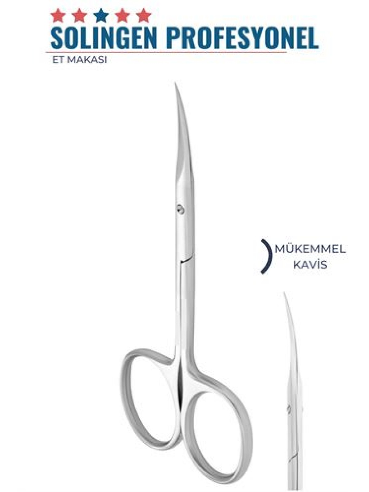 Tırnak Eti Makası Kavisli Keskin Et Makası Solingen Profesyonel