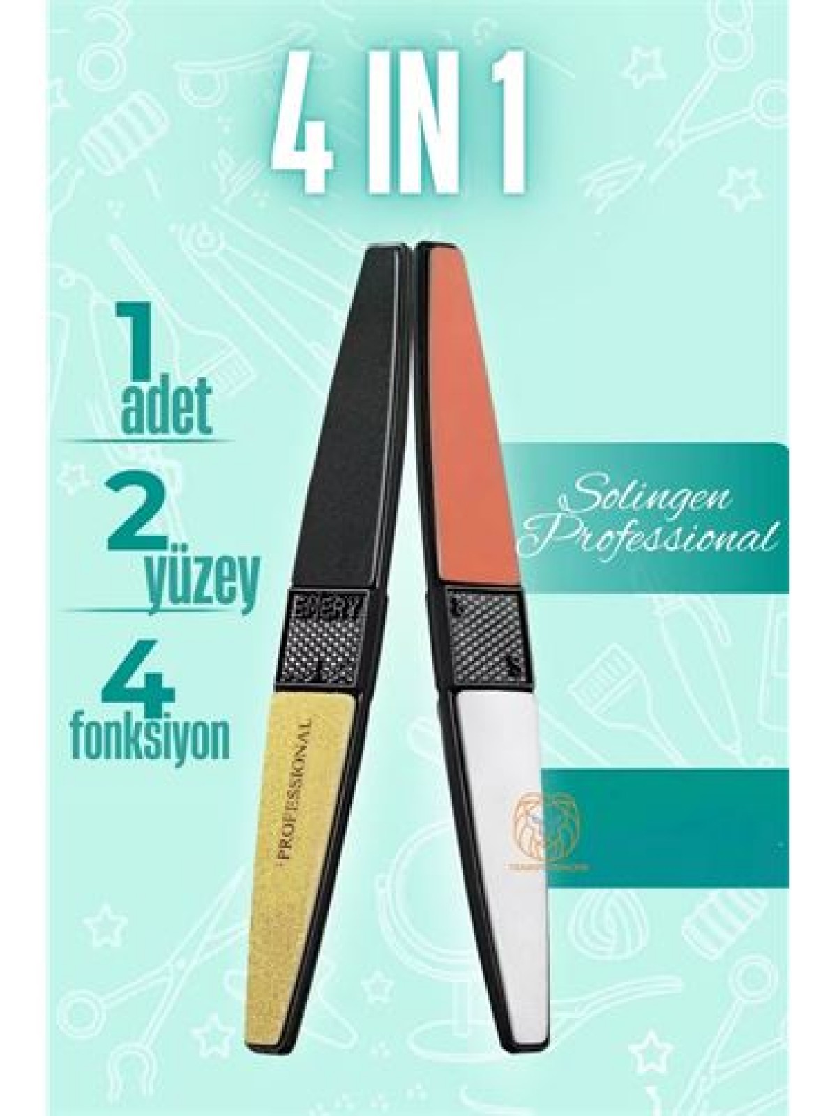 4 Fonksiyon Tırnak Törpü ve Parlatma Solingen